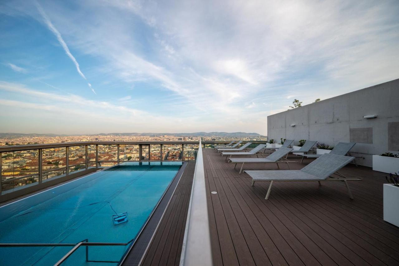 Ferienwohnung Exclusive 2Br Skyline Penthouse By Hm Wien Exterior foto